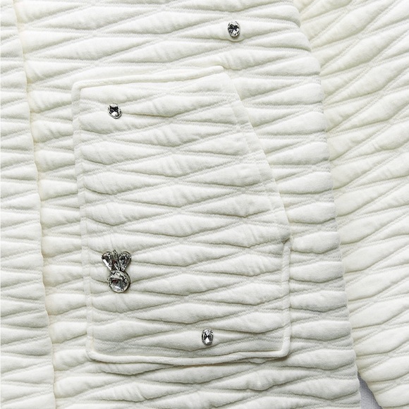 ZARA QUILTED JEWEL BOMBER BLOGGERES FAVORITE - Picture 6 of 9